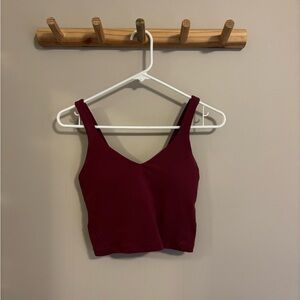 Women’s Dark Red Lululemon Align Tank Top